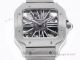 TW Factory Copy Cartier Santos Skeleton 39.8mm Stainless Steel Men Watch (2)_th.jpg